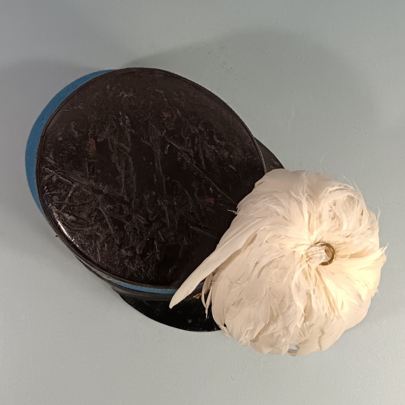 SHAKO DE L'ECOLE MILITAIRE DE ST CYR ESM ECOLE SPECIALE MILITAIRE FABRICATION DES ANNEES 1940-1950 TAILLE 57-58